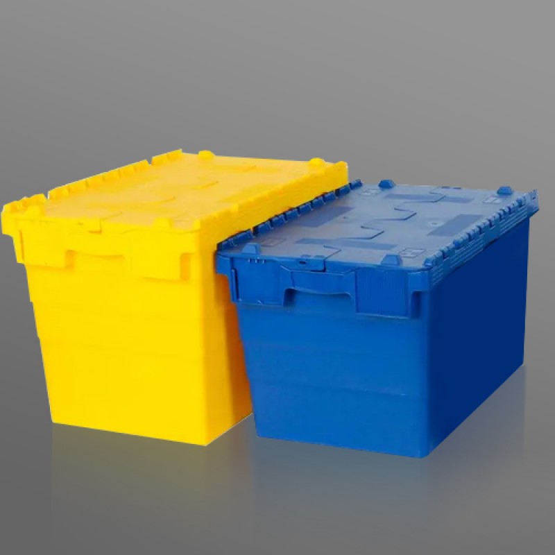 Пластиковые ящики с крышкой